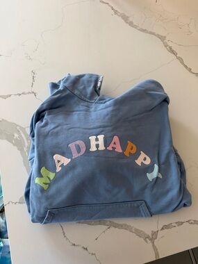 Madhappy Letter Arch Blue Hoodie